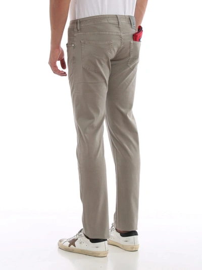 Shop Jacob Cohen Style 622 Soft Twill Grey Pants
