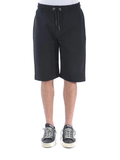 Shop Mcq By Alexander Mcqueen Black Cotton Shorts