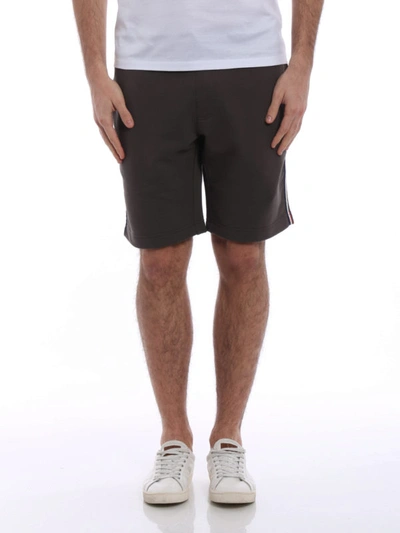 Shop Moncler Taupe Short Track Pants