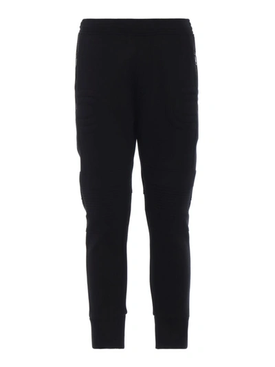 Shop Neil Barrett Scuba Effect Slim Fit Sweat Pants In Black