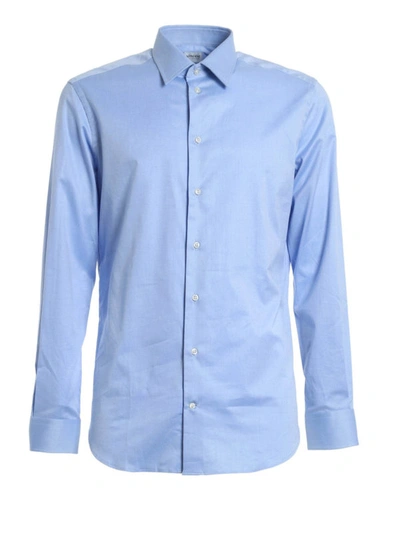 Shop Armani Collezioni Modern Fit Shirt In Light Blue