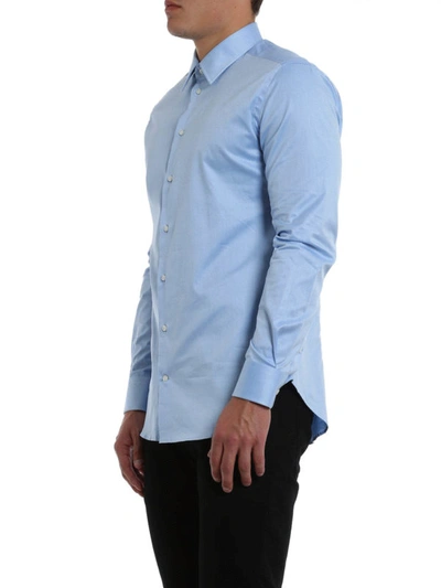 Shop Armani Collezioni Modern Fit Shirt In Light Blue