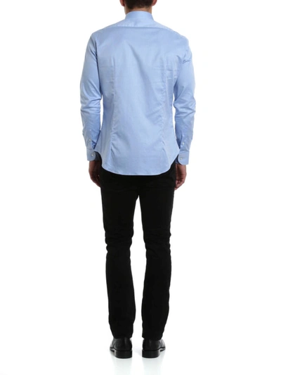 Shop Armani Collezioni Modern Fit Shirt In Light Blue