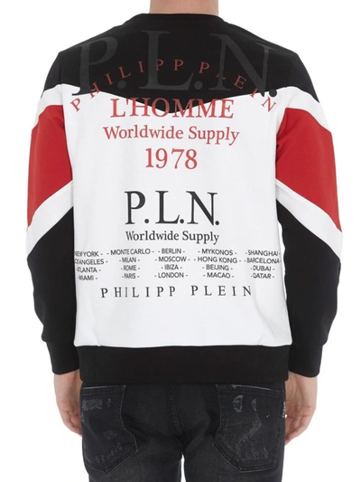 Shop Philipp Plein Pln Colour Block Sweatshirt In Black