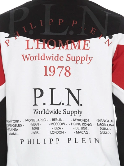 Shop Philipp Plein Pln Colour Block Sweatshirt In Black