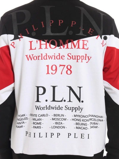 Shop Philipp Plein Jogging Pln Zip-up Sweat Jacket In Black