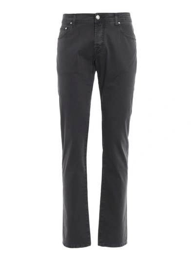 Shop Jacob Cohen Style 622 Dark Grey Trousers