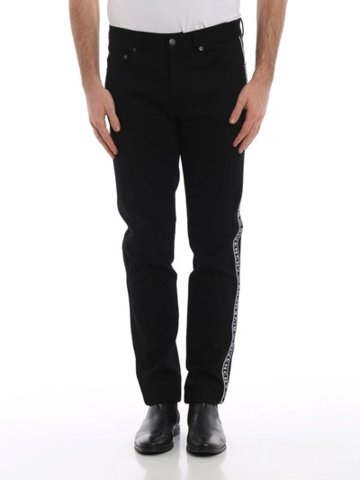 Shop Givenchy 4g Side Band Black Jeans