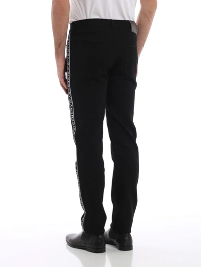 Shop Givenchy 4g Side Band Black Jeans