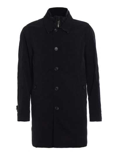 Shop Burberry Townend Trench With Padded Vest In Black