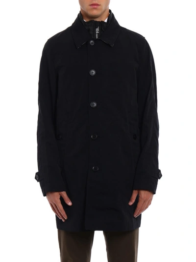 Shop Burberry Townend Trench With Padded Vest In Black