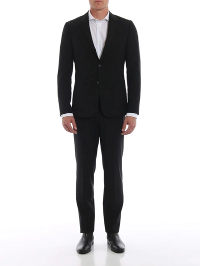 Shop Z Zegna Washgo Techmerino™ Two-piece Suit In Black