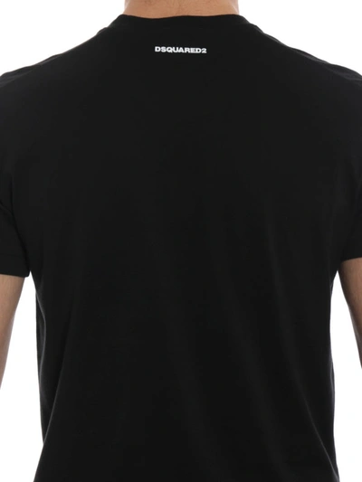 Shop Dsquared2 Total Black Cotton Classic T-shirt