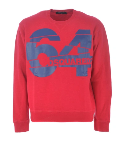Shop Dsquared2 64  Red Sweatshirt