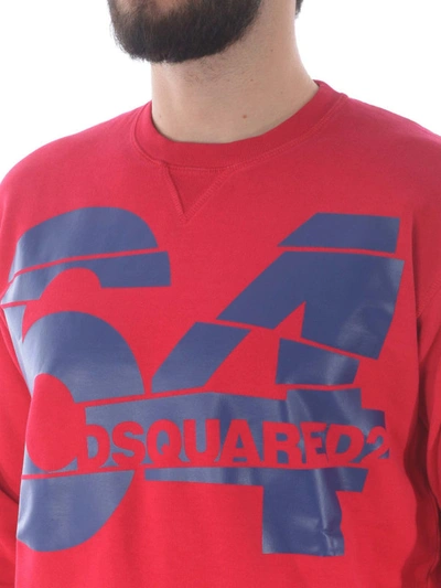 Shop Dsquared2 64  Red Sweatshirt