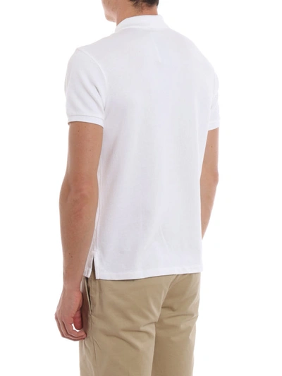 Shop Polo Ralph Lauren White Cotton Polo Shirt