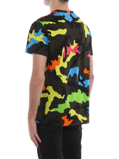 Valentino Camouflage-print Cotton-jersey T-shirt In Multicolour