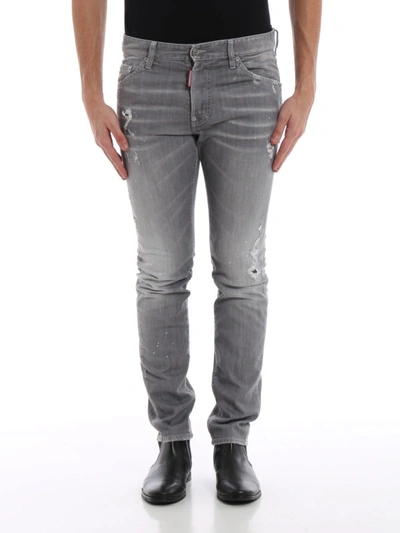 Shop Dsquared2 Cool Guy Spotted Grey Jeans