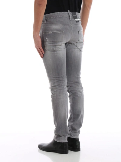 Shop Dsquared2 Cool Guy Spotted Grey Jeans