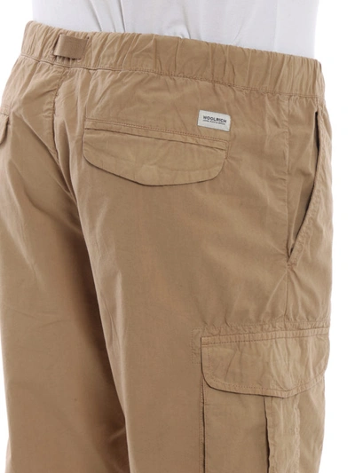 Shop Woolrich Beige Cotton Shorts