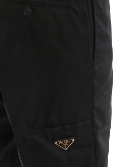 Shop Prada Nylon Gabardine Short Pants In Black