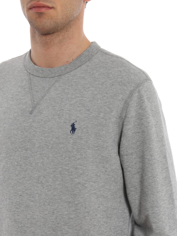 Polo Ralph Lauren Grey Soft Cotton Blend Classic Sweatshirt | ModeSens