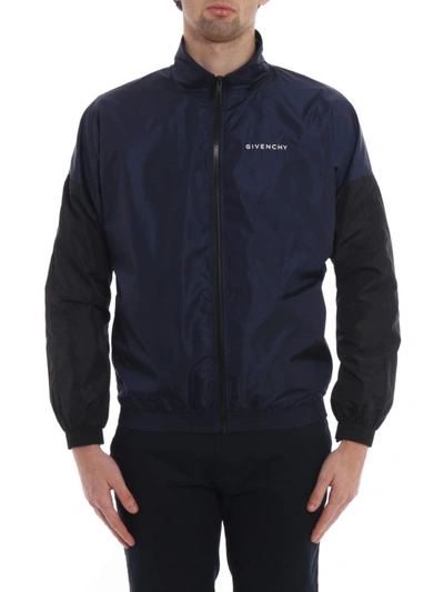 Shop Givenchy Bicolour Tech Fabric Windbreaker In Multicolour