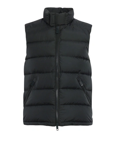 Shop Aspesi New Gilet Padded Quilted Waistcoat In Green