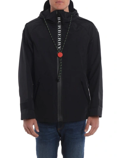 Shop Burberry Roberts Parka In Black