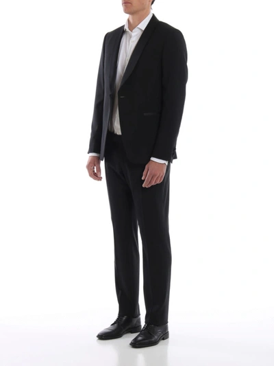 Shop Z Zegna Black Wool Two-piece Suit