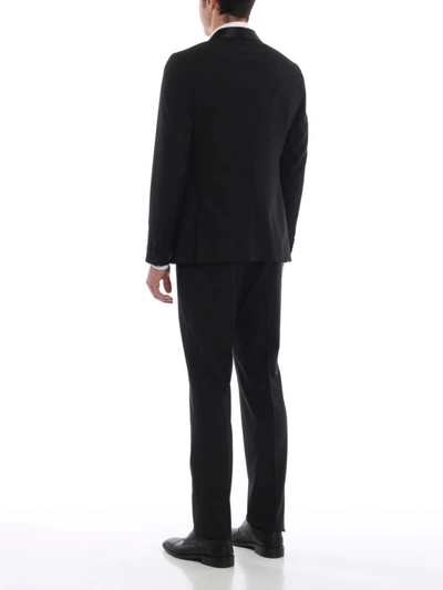 Shop Z Zegna Black Wool Two-piece Suit