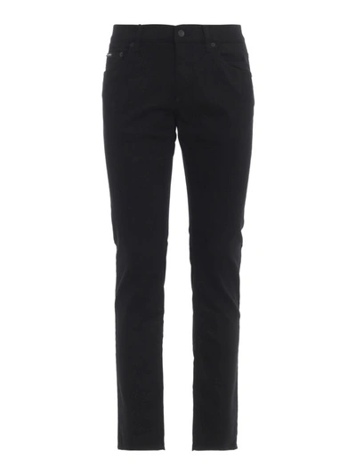 Shop Dolce & Gabbana Black Denim Skinny Jeans