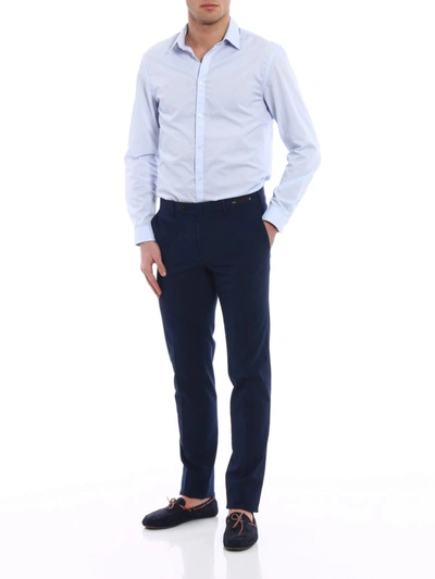 Shop Pt01 Bombay Hills Slim Fit Blue Chinos In Dark Blue