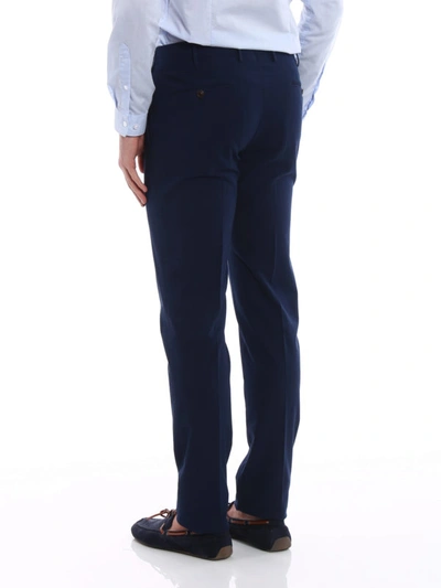 Shop Pt01 Bombay Hills Slim Fit Blue Chinos In Dark Blue