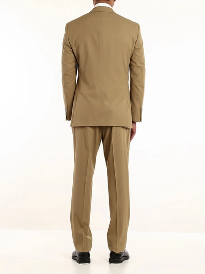 Shop Ralph Lauren Anthony Suit In Beige