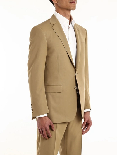 Shop Ralph Lauren Anthony Suit In Beige
