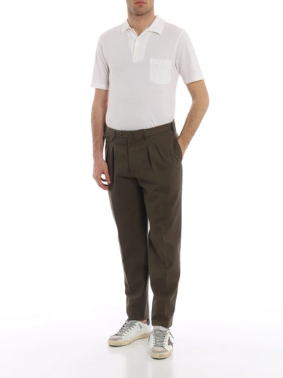 Shop Pt01 The Draper Brown Cotton Trousers
