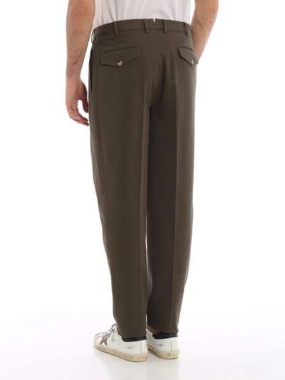 Shop Pt01 The Draper Brown Cotton Trousers