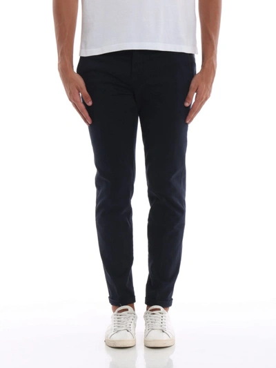 Shop Fay Soft Touch Dark Blue Cotton Slacks