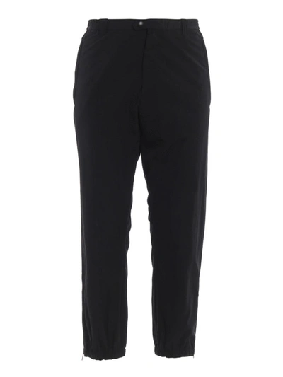 Shop Prada Nylon Washed Sporty Pants In Black