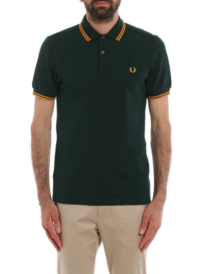 Fred Perry Dark Green Cotton Pique Polo Shirt | ModeSens