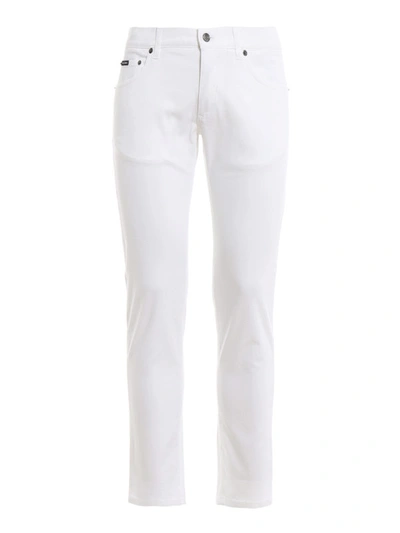 Shop Dolce & Gabbana White Skinny Jeans
