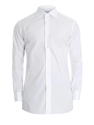Shop Brioni Cotton Double Cuffs Shirt In White