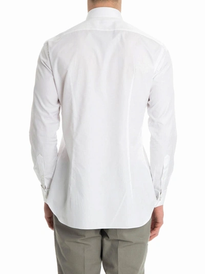 Shop Brioni Cotton Double Cuffs Shirt In White