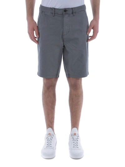 Shop Emporio Armani Grey Chino-style Short Trousers
