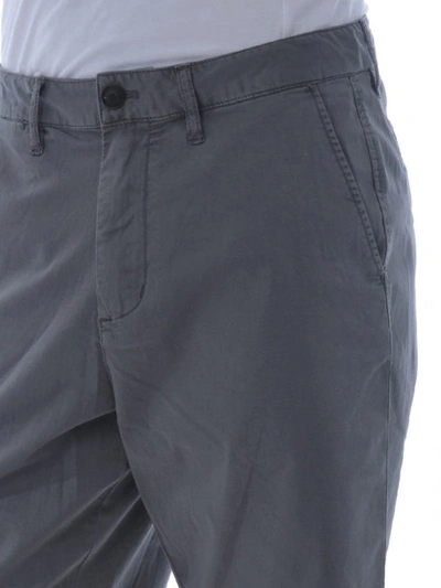 Shop Emporio Armani Grey Chino-style Short Trousers