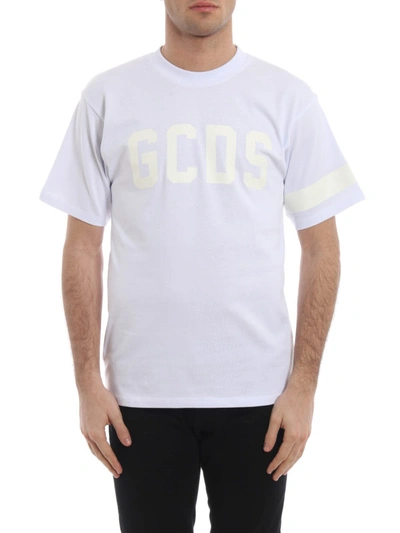 Shop Gcds Logo Print White T-shirt