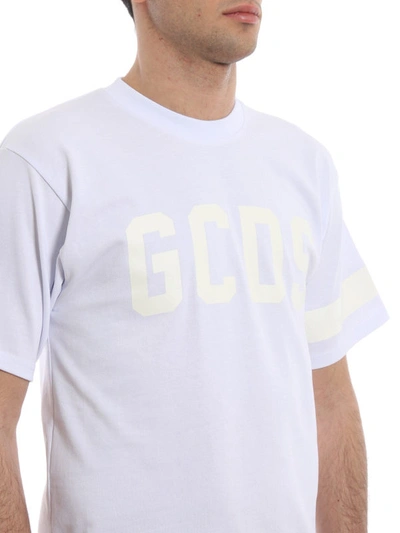 Shop Gcds Logo Print White T-shirt