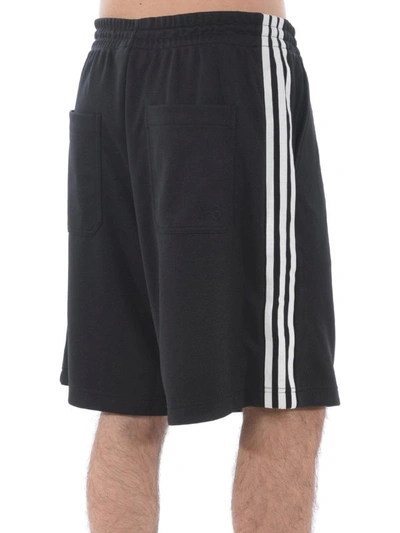 Shop Y-3 3-stripes Track Short Pants In Black