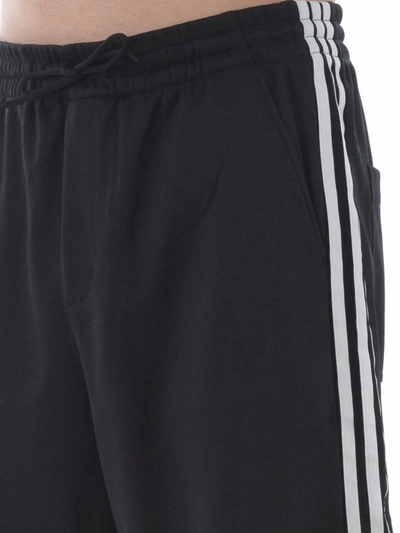 Shop Y-3 3-stripes Track Short Pants In Black